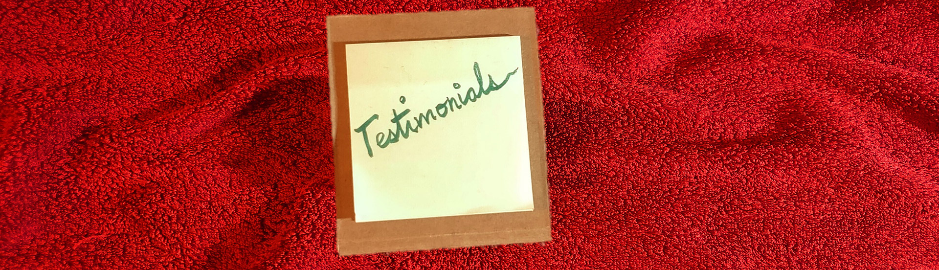 Testimonials banner image